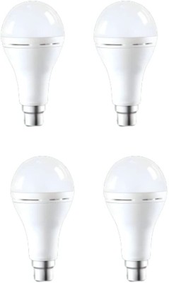 Brightzone 12 W Round B22 D LED Bulb(White, Pack of 4)