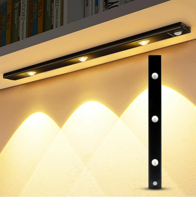 VOLTegIC 1500Mah Rechargeable Dimmable Led Light Bar Motion Sensor Light