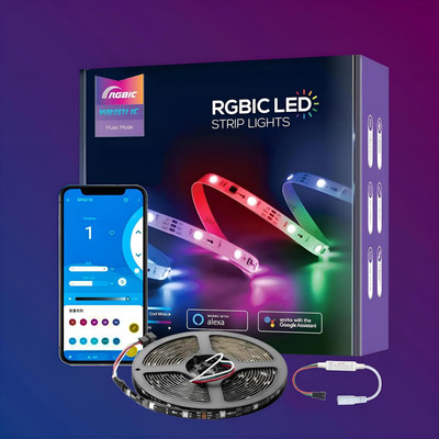 PIXELSYNC SMART RGB 5050 LED STRIP LIGHT 5M , APP CONTROL , 60LED/M Light Strip