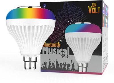 spark world Music Bulb Multicolor Light Bulb with Bluetooth Speaker and Remote Control Smart Bulb