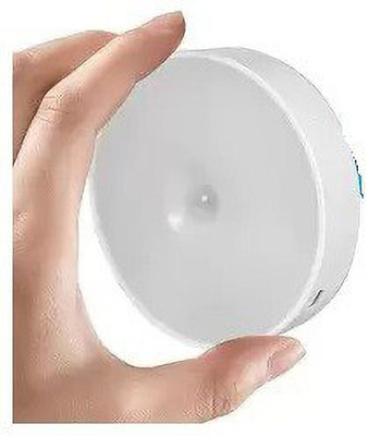 NKL Led Motion 018 Sensor Night Light USB Rechargeable StickAnywhere Light Wall Lamp Night Lamp(5 cm, White)