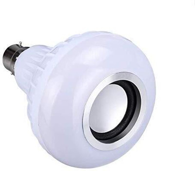 laxmi gold Bluetooth Light Music Bulb Speaker Smart Bulb 12 W Bluetooth Speaker 5 W Bluetooth Party Speaker(White, Stereo Channel)