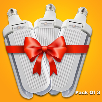 Pick Ur Needs 45 W Basic Decorative B22 D LED Bulb(White, Pack of 3)