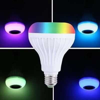 spark world Multi Colors Bluetooth Bulb Speaker, Long Battery Smart Bulb