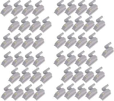 TechBlaze Wardrobe Cabinet Hinge LED Motion Sensor Lights, Set of 50 Almirah Lights Cupboard LED Hinge Lights Door Hinge Lighting Night Lights (Warm White, 0.25 W) Set of 50 Lights with Batteries Smart Bulb