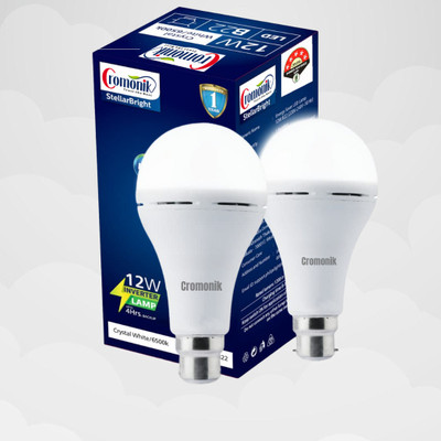 Cromonik Pack of 2-LED Bulb for Load Shedding Smart Bulb