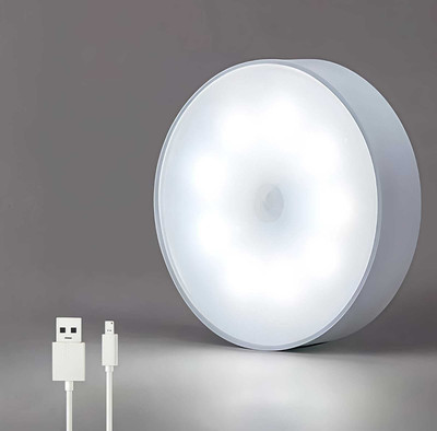 SAASO COOL WHITE BODY INDUCTION SENSOR LED NIGHT LIGHT Motion Sensor Light
