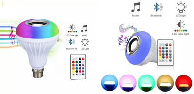 KCS Lite Color Changing LED Music Smart Bulb with Bluetooth Speaker and Remote Control Smart Bulb