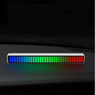 RHONNIUM Mini Rechargeable Music Sync Voice Activated Colorful LED Lighting Smart Sensor Light