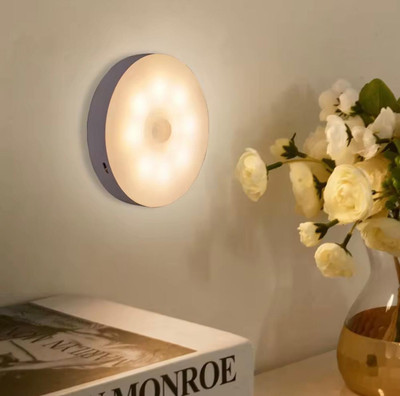 ADSSign Rechargeable Sensor Night Light with Motion Detection – Magnetic, Wall Mountable Smart Sensor Light