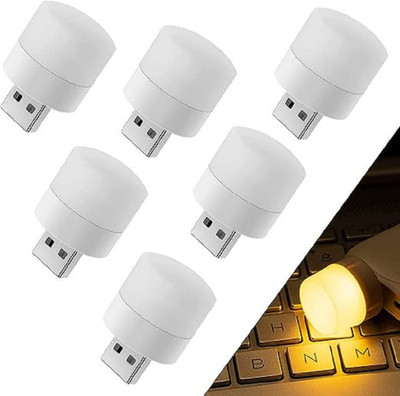 UnV USB LED Light, Energy-Saving ,Compact LED Bulb, Portable (Pack of 6) Smart Bulb