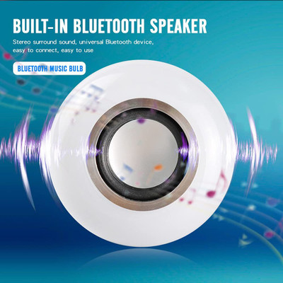 Xydrozen Music LED Multicolor Light Bulb with Bluetooth Speaker-U7 Smart Bulb