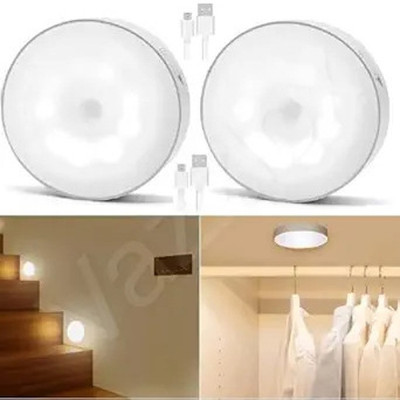 Newgenz Pack of 2 Motion Sensor LED Light for Home White Smart Sensor Light