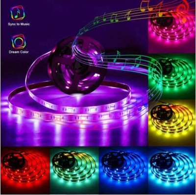 Auslese Smart Wi-Fi RGB Led Strip Light Music Sync with Remote, Tuya, alexa (16.4ft/5Mt) Smart Sensor Light