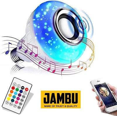 spark world Smart LED Multicolor Music Bulb with Bluetooth Remote Smart Bulb