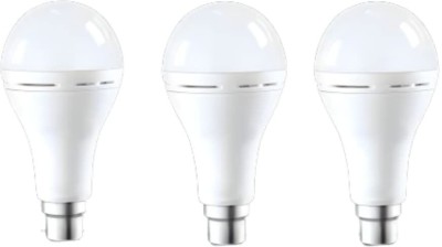 Brightzone 12 W Round B22 D LED Bulb(White, Pack of 3)