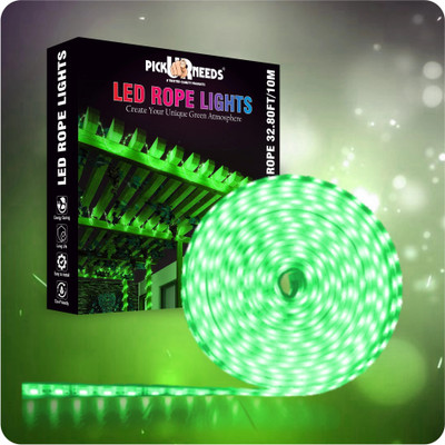 Pick Ur Needs 1200 LED 10 Meter Rope/Strip Light Green Color Functional / Festival Decorative Light Strip
