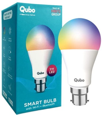 Qubo 9WB22 by HERO GROUP LED WiFi BT 16 Million Colors Voice Alexa OK Google Smart Bulb