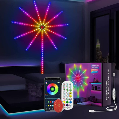 WunderVoX Firework LED Strip Lights Bluetooth Light Strip