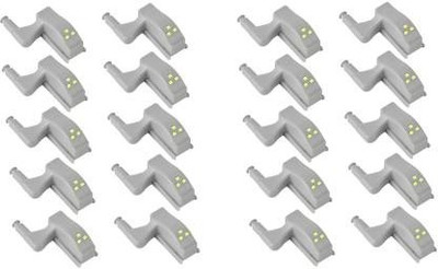 PENNYCREEK 20 Universal Under Cabinet Cupboard LED Hinge Light ,Warm White Night Smart Bulb