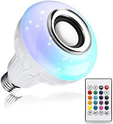 ASTOUND Smart Colour Changing Bluetooth Speaker LED Music Light Bulb Lamp with Remote Smart Bulb