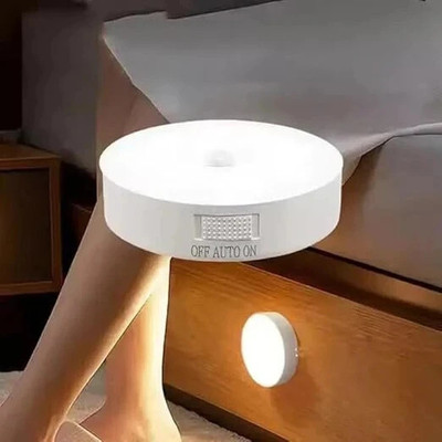 Mahirify Motion Sensor for Home USB Rechargeable Wireless LED Light with Body Induction Ceiling Lamp