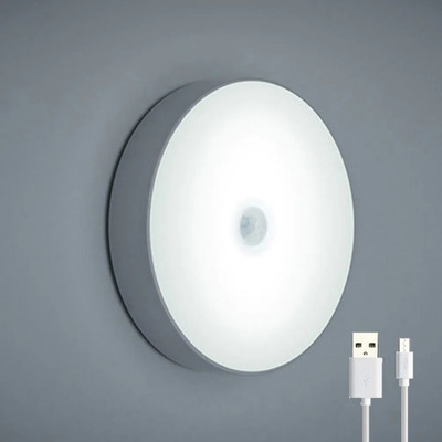 ASTOUND LED Night Light Body Motion Sensor USB Rechargeable-White Motion Sensor Light