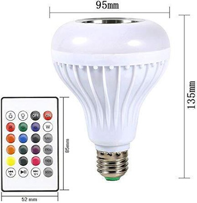 Xydrozen Music Light Bulb + Rgb Light Ball Bulb with Remote Control-F4 Smart Bulb