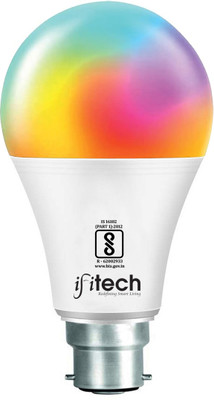 IFITech 9W WiFi Smart LED Bulb | App Control | Multi Colour (RGB) | Amazon Alexa Smart Bulb