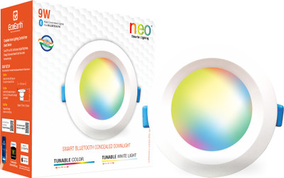 ECOEARTH Neo Bluetooth Smart Concealed Downlight |9W|Warm to Cool Feel & 16Million Colors Ceiling Lamp