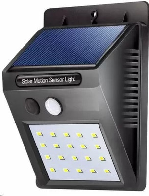 SUCHETA LED Solar Powered Led Wall Light 3 hrs Flood Lamp Emergency Light(Black)