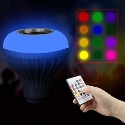 Bhanu Dj Bulb Multi Use Bluetooth Speaker,Led Bulb & Music Light Smart Bulb