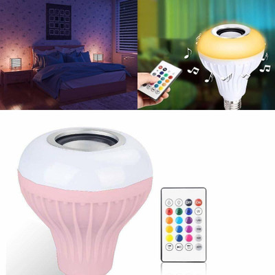 spark world VXI™-196-LM-3 in 1 12W Led Bulb with Bluetooth Speaker Smart Bulb