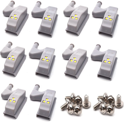 SOUVENIR 10 Pack Wardrobe Cabinet Hinge LED Motion Sensor Lights Almirah Cupboard Light Smart Sensor Light