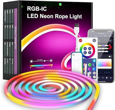 SEVENSPACE Neon Rope Lights App Control Smart Neon Strip Lights | Music Sync RGB Lights Light Strip