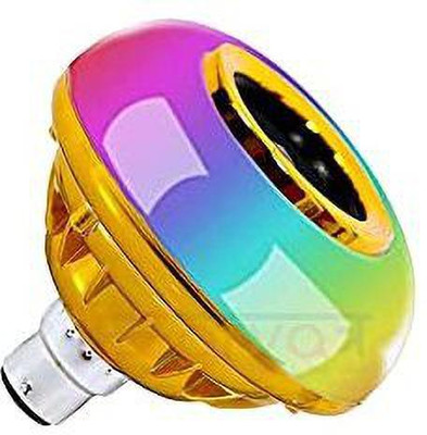 spark world 12W Golden Led Bulb with Bluetooth Speaker Smart Bulb