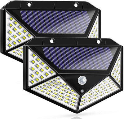 DEBS CARE Outdoor Led Waterproof Auto On Off Motion Sensor Solar Light (Pack of 2) Smart Sensor Light