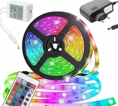 PIXELSYNC RGB Strip Light 150 LED 4m Multicolor RGB, Color Changing with remote & adapter Light Strip