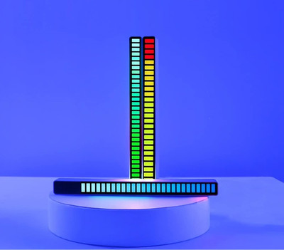 RHONNIUM RGB LED Voice-Activated Rhythm Light Car Home Sound Control-we Smart Sensor Light
