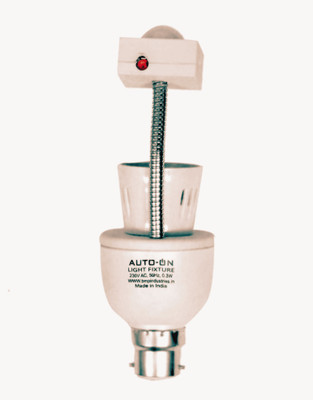 auto-on PIR Motion sensor Light Fixture(Converts any type of Bulb to Automatic)Pack of 1 Motion Sensor Light