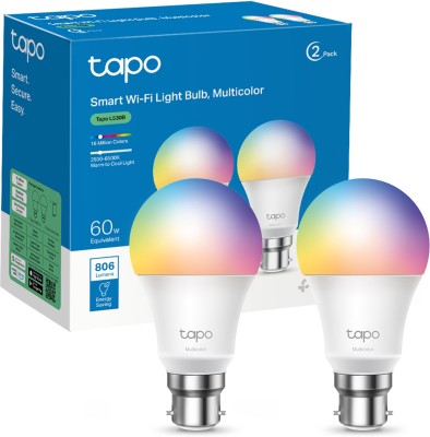 TP-Link Tapo L530B Pack of 2 60W B22 Base Multicolor Wi-Fi Smart Bulb