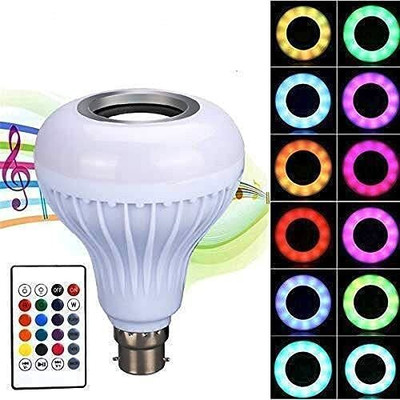Xydrozen 12-Watts LED Multicolor Light Bulb with Bluetooth Speaker-D3 Smart Bulb