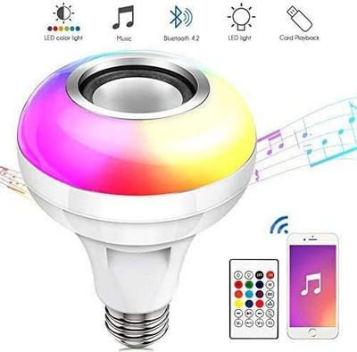 ASTOUND Music LED Multicolor Light Bulb with Bluetooth Speaker Smart Bulb