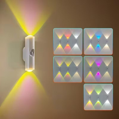BBD Kitchen Shop Wall-Mounted Motion Sensor Light, LED Smart Lamp with Up & Down Illumination in Motion Sensor Light