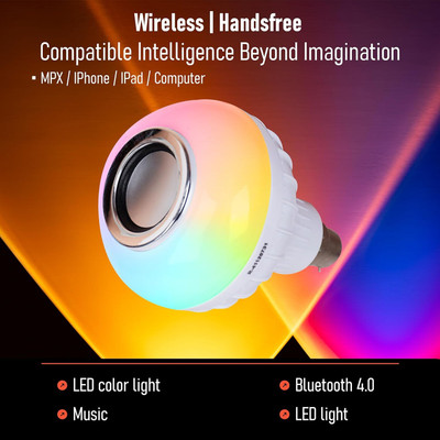 Khodalraj Enterprise Wireless Bluetooth Light Music Smart Bulb Smart Bulb
