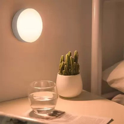 NKL LED Smart Motion Sensor Light 147 USB Rechargeable Stick-Anywhere Night light 6 hrs Bulb Emergency Light(White)
