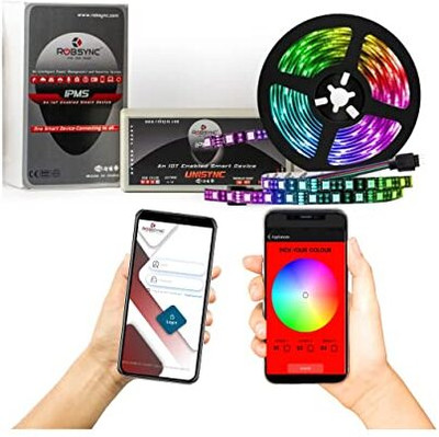 Robsync Smart RGB Led Strip Mobile App Based,Wi-Fi With Motion Sensor 5 Meter LED Strip Smart Sensor Light