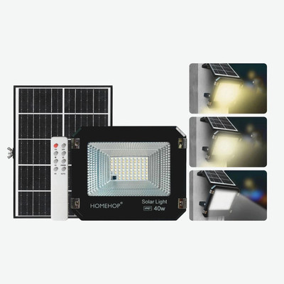 Homehop Solar Light for Outdoor Waterproof 40W Flood Lights Wall Lamp Home (3 Colour)