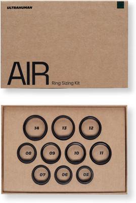 Ultrahuman Ring AIR Sizing Kit | Purchase Size Kit & Receive Offer on AIR Ring Smart Ring(14, Black)