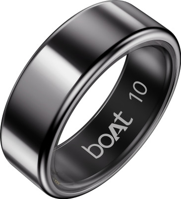 boAt Smart Ring Active Plus, Health Monitor, Stylish Design, 5ATM, Skin Temp Monitor Smart Ring(10, Midnight Black) deal from flipkart